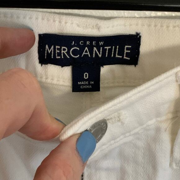 J. Crew White‎ denim skirt size 0 - Picture 2 of 5